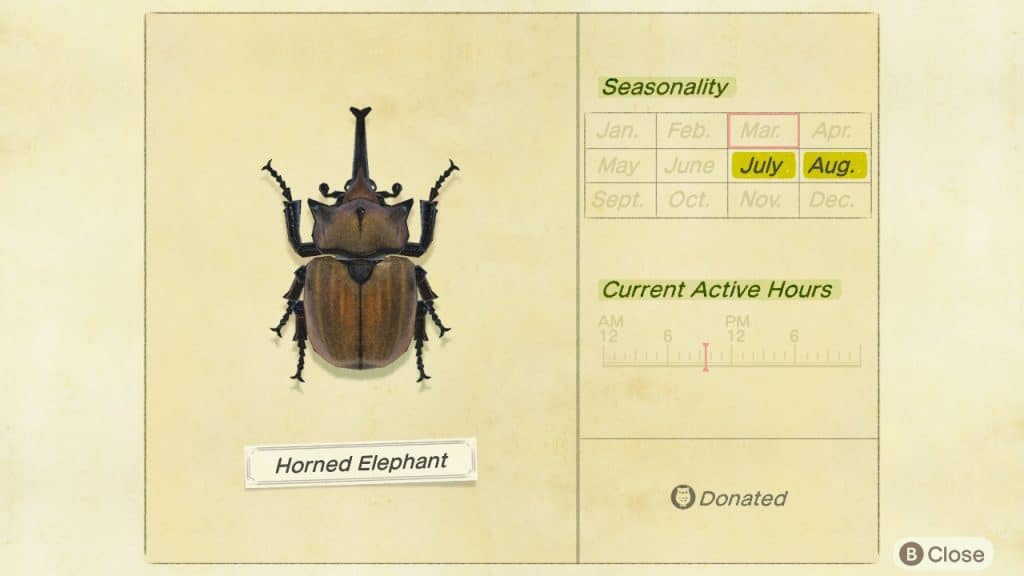 Horned elephant Animal Crossing New Horizons ACNH